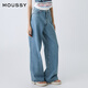 moussy【秦嵐同款】女裝新品休閑丹寧風(fēng)牛仔褲010ISA11-9081 111淺藍(lán)色 M 10026