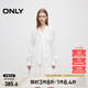 ONLY春夏甜美舒適A字寬松顯瘦短裙連衣裙女|124307046 S00 白色 S (160) 80A