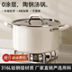 LXBF龍興寶富無涂層加深316L不銹鋼湯鍋加厚陶瓷家用煲湯電磁爐燃?xì)怆p耳蒸煮鍋 316L多層復(fù)合鋼奶鍋 22cm 4L