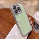 福順奢雙面鑲鉆適用蘋果16promax手機殼女款iPhone15pro帶鏡頭膜14氣質(zhì)高級13pro全包防摔超好看保護套 【綠色】全包邊鑲鉆丨閃粉鏡頭膜 iPhone 16 pro