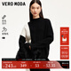 VEROMODA針織衫女秋新款含羊毛蝙蝠袖圓領(lǐng)套頭針織衫休閑百搭 黑色 170/88A/L