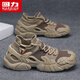 回力男鞋飛織鞋2025夏季新款透氣網(wǎng)面百搭運(yùn)動(dòng)休閑鞋子男 卡其棕  43 