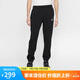 耐克（NIKE）男運動褲 冬季針織加絨束腳休閑褲 溫暖舒適 BV2738-010 黑 M