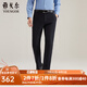 雅戈爾（YOUNGOR）休閑褲男DP棉免燙不易皺褲子自然垂順易打理新品 VCDP329979AWA黑色 35 86A