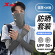特步（XTEP）防曬面罩騎行冰絲面巾圍脖套魔術頭巾男女防風塵騎車登山釣魚裝備 【冰涼透氣款】灰（面罩+袖套）