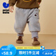 迷你巴拉minibala迷你巴拉巴拉男童女童運(yùn)動(dòng)褲23冬季加絨保暖兒童休閑褲