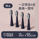 花上 電動(dòng)牙刷替換刷頭 聲波電動(dòng)牙刷S系列刷頭 4支 S5刷頭【國(guó)王藍(lán)】 4支刷頭【1年使用量】