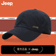 JEEP帽子品牌男正品大頭圍棒球帽加大加深加寬高檔鴨舌帽休閑jeep紅色 經(jīng)典黑【純棉軟頂】大頭圍顯臉小