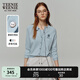 Teenie Weenie小熊針織開衫2025年春夏新款學(xué)院風(fēng)高智感圓領(lǐng)毛衣外套女空調(diào)衫 淺藍(lán)色 L