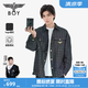 BOY LONDON【迷幻搖滾】秋季男女同款滿印金標(biāo)夾克襯衫外套N23901 黑色 L