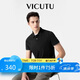 威可多（VICUTU）【everPolo二代】男士短袖商務(wù)T恤polo衫黑色180/100B