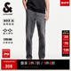 杰克·瓊斯（JACK&JONES）25年男裝夏季903直筒牛仔褲男黑灰色彈力涼感寬松潮流褲子品牌 A16灰牛仔 寬松直筒，卡碼拍小 31 175 W31/L30