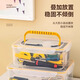 微光里工具箱收納箱家用手提透明長(cháng)方形塑料小工具五金工具盒整理箱 工具收納盒【5.6L】 20*28*11cm