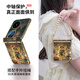 FEIIE【中軸創(chuàng)意·帶掛鏈】適用華為Pocket2手機(jī)殼p60pocket朦朧招財喵浮雕保護(hù)套P50可愛國潮S全包防摔 帶短款手鏈【朦朧招財喵金】高端皮紋款 華為 Pocket 2