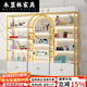 木昱林2025新款化妝品美容院護膚產(chǎn)品展示柜指甲油包包貨架貨柜陳列柜子 無燈2個底柜150*30*220