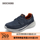 斯凱奇（Skechers）男一腳蹬運(yùn)動(dòng)休閑帆布鞋帆船鞋耐磨厚底商務(wù)鞋210812 海軍藍(lán)色/NVY 41