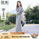 香影灰色休閑運動套裝女2025夏裝新款泡泡袖t恤衛(wèi)裙半身裙兩件套 中灰 S 155/80A/85-95斤