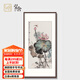 弘舍新中式玄關(guān)裝飾畫(huà)手繪荷花掛畫(huà)入門(mén)餐廳走廊壁畫(huà)辦公室茶室花鳥(niǎo)畫(huà) 雅致胡桃 成品尺寸 寬70*高130cm