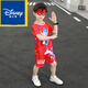 迪士尼（Disney）奧特曼套裝兒童夏裝童裝2024新款小童衣服男童兩件套寶寶男孩短袖 紅色 120
