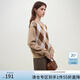 范思藍(lán)恩23FS14584復(fù)古美式學(xué)院風(fēng)菱形格V領(lǐng)套頭毛衣冬新款 卡其色 M
