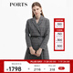 PORTS寶姿女裝秋冬新品女裝長袖中長連衣裙ALL9D038LFQ049 黑色格子 S (4)