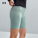 安德瑪（UNDERARMOUR）春夏Motion女子單車(chē)訓練運動(dòng)短褲1377088 石灰綠349 M