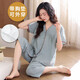 浪莎帶胸墊睡衣女夏季短袖七分褲休閑韓范家居服網(wǎng)紅風(fēng)甜美薄款兩件套 帶胸墊七分褲套裝：ZW-1802 XL
