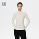 KOLON SPORT可隆女登山S-FUNCTIONAL長(zhǎng)袖內(nèi)搭半拉鏈吸濕速干T恤