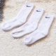耐克（NIKE）官方 艦店男襪女襪 2024春季黑白中筒襪薄襪三雙裝運(yùn)動(dòng)襪子 SX7676-100/主推 L/26-28cm