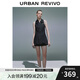 UR2025夏季新款女裝復(fù)古學(xué)院風(fēng)無(wú)袖牛仔連衣裙UYU850060 藍(lán)色 M
