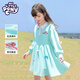 小馬寶莉女童連衣裙2025新款兒童春秋季長(cháng)袖裙中大童小學(xué)生洋氣公主裙子