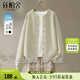 絲柏舍圓領(lǐng)寬松棒球服女2025秋裝新款簡約時尚純色單排扣外套