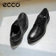 愛步（ECCO）德比鞋 牛皮增高休閑正裝皮鞋 混動(dòng)防水524704 黑色41