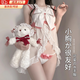 蒲戀情趣半透JK制服小胸偽娘性感男娘連衣裙二次元洛麗塔誘惑制服套裝 套裝【裙子+內(nèi)褲+蝴蝶結(jié)】 均碼【80-120斤】