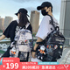 viney書(shū)包男女小學(xué)生初中高中大學(xué)生背包大容量雙肩包旅行筆記本電腦包