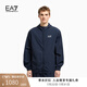 EMPORIO ARMANI/阿瑪尼官方旗艦EA7/新款男女情侶款連帽健身夾克外套夏季 UB102-藏藍色 L  (推薦：150-165斤)