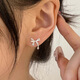 養耳洞耳釘女925銀針耳環(huán)簡(jiǎn)約百搭耳骨釘睡覺(jué)免摘耳棒耳飾925純銀 MY38393