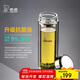 希諾（HEENOOR）抗菌玻璃杯男雙層防燙辦公車(chē)載水杯高檔泡茶杯子X(jué)N-9311K 360mL