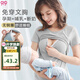 9i9孕婦哺乳內(nèi)衣背心可外穿喂奶裝家居服上衣可拆胸墊四季款A(yù)50灰XL