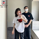 AEMAPE不一樣情侶裝夏裝t恤2025新款高級感特別的網(wǎng)紅上衣短袖印花春季 紅心英文情侶裝兩件裝女白男黑純 均碼 女M男XL