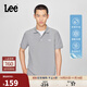 Lee新品標準版防曬紫外線(xiàn)刺繡Logo男女同款涼感短袖polo衫