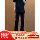 Shelley Jones黑色柳葉彎刀牛仔褲男款夏季修身直筒褲子美式高街vibe風(fēng)微喇褲子 黑色 XL [推薦120-140斤]