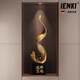 IENKI德國落地擺件玄關(guān)置物風(fēng)水入戶(hù)輕奢高檔客廳工藝品開(kāi)業(yè)喬遷禮物 【高93cm】風(fēng)生水起【金色】