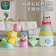 谷雨（GOODWAY）彩虹疊疊杯6-12個月嬰幼兒玩具1一3歲兒童疊疊樂早教套套圈女禮物