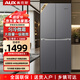 奧克斯（AUX）一級能效 風冷無霜四開門電冰箱家用超薄大容量十字對開門廚房嵌入式大冰箱雙循環(huán)獨立空間 【328升】一級能效勻冷微霜