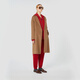 MaxMara 2025早秋新品女裝綿羊毛長袍系帶大衣9016055106 駝色 34