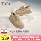 他她（TATA）復(fù)古厚底勃肯鞋女鞋加絨保暖單鞋毛毛鞋雪地靴冬WDX24DM4 灰駝（仿毛里） 37