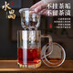 塔馳密司（TOUCH MISS）水晶杯天然水晶茶杯大容量男士養(yǎng)生杯子高檔定制茶水分離杯綠茶杯 帶蓋【帶水晶茶漏款】 400ml 【定制請聯(lián)系客服】