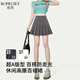 帛芮半身裙女夏季2025款百褶裙帶內(nèi)襯高腰顯瘦A字短裙JK裙子