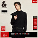 杰克·瓊斯（JACK&JONES）男裝秋冬新款時(shí)尚寬松半高領(lǐng)針織衫靜奢風(fēng)羊毛衫內(nèi)搭打底衫毛衣男 E40 黑色 M 175
